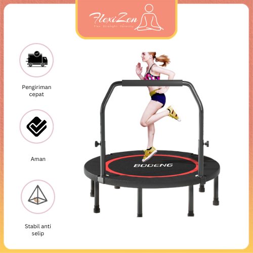 Mini Trampolin Gym Fitness Trampolin Olahraa Indoor Rumahan