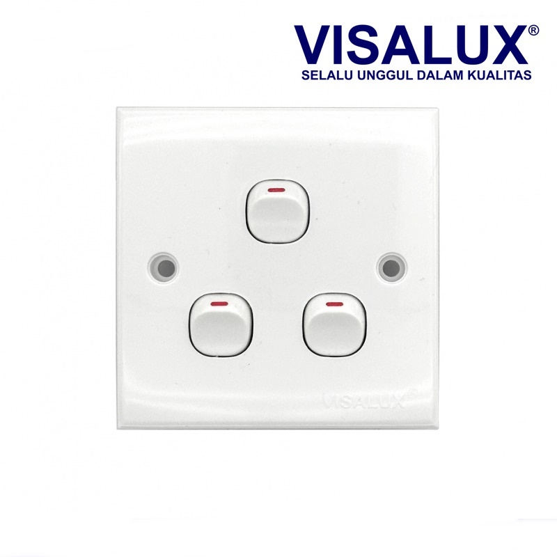 Visalux Saklar 3 Tombol