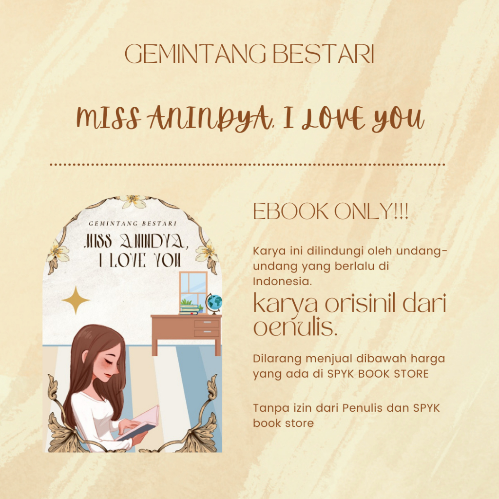 

VT-13919 Miss Anindya, I Love You by Gemintang Bestari