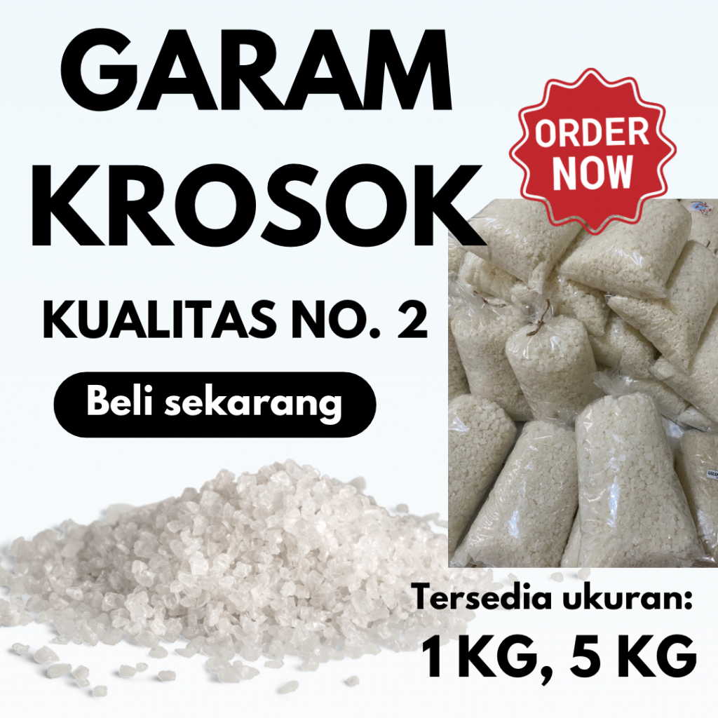 

GARAM KASAR KUALITAS 2 | GARAM KROSOK 5KG