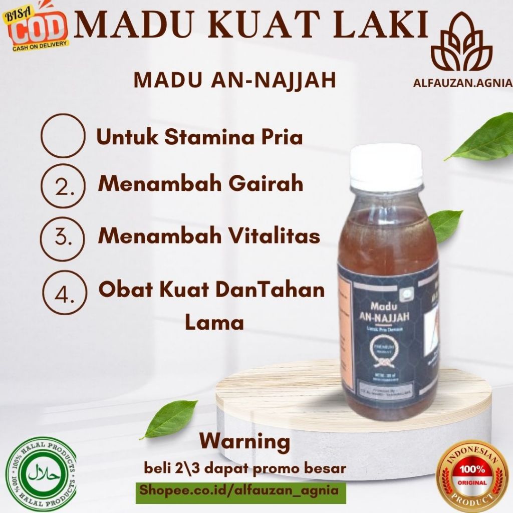 

Madu Herbal Alami an najjah Obat Peningkat Daya Tahan Tubuh Penambah Gaiirh Khusus Laki