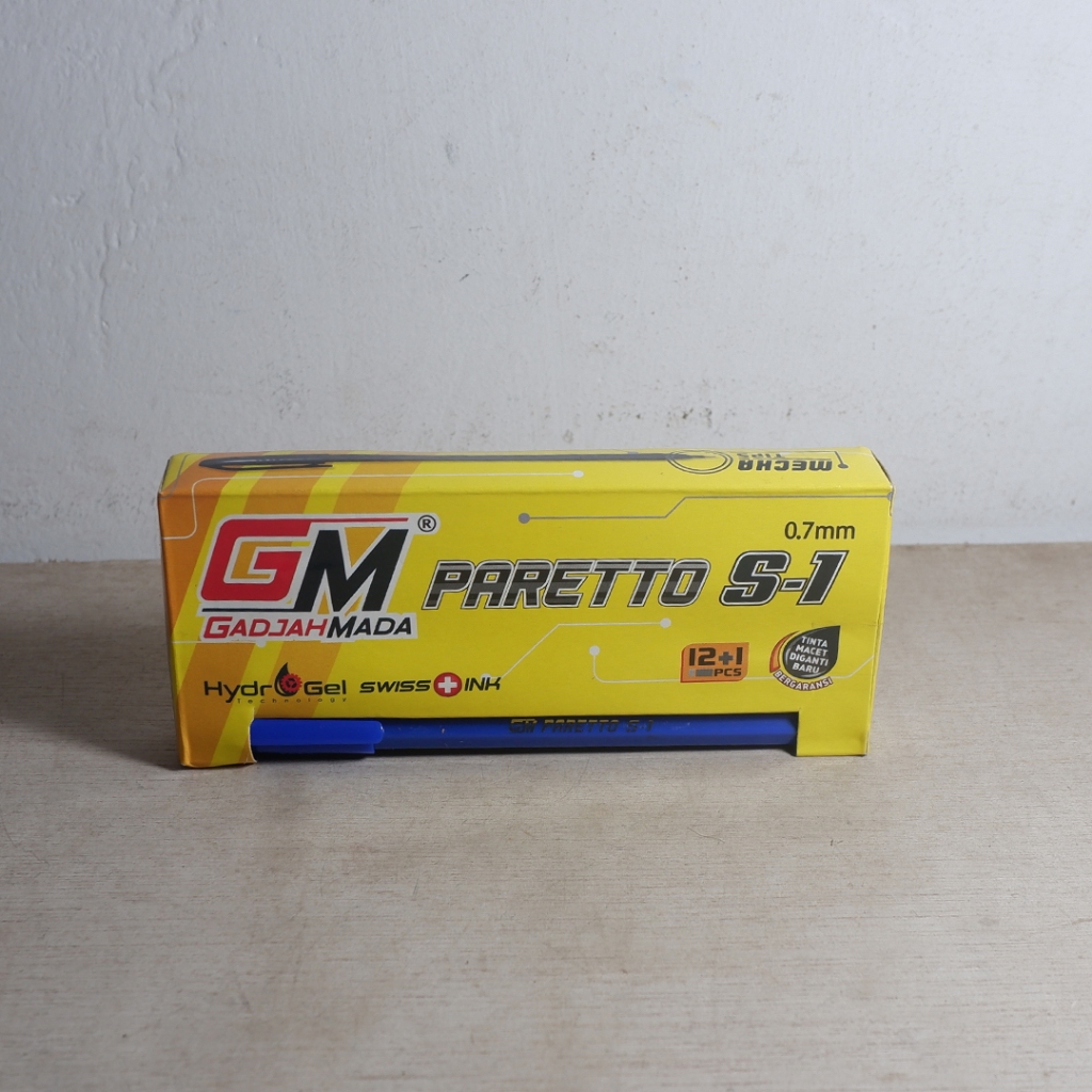 

Pulpen Murah Gajah Mada Paretto S-1 Biru 0.7mm