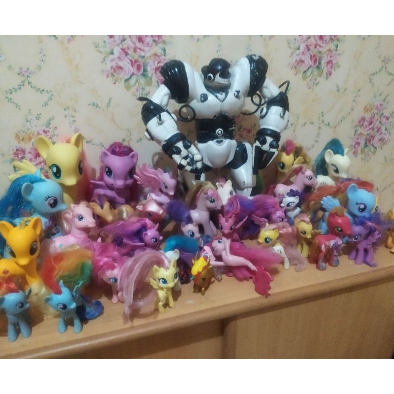 Figure My Little Pony Twilight Sparkle , Pinky Pie Seapony , Rainbow Dash Light Menyala Original -  