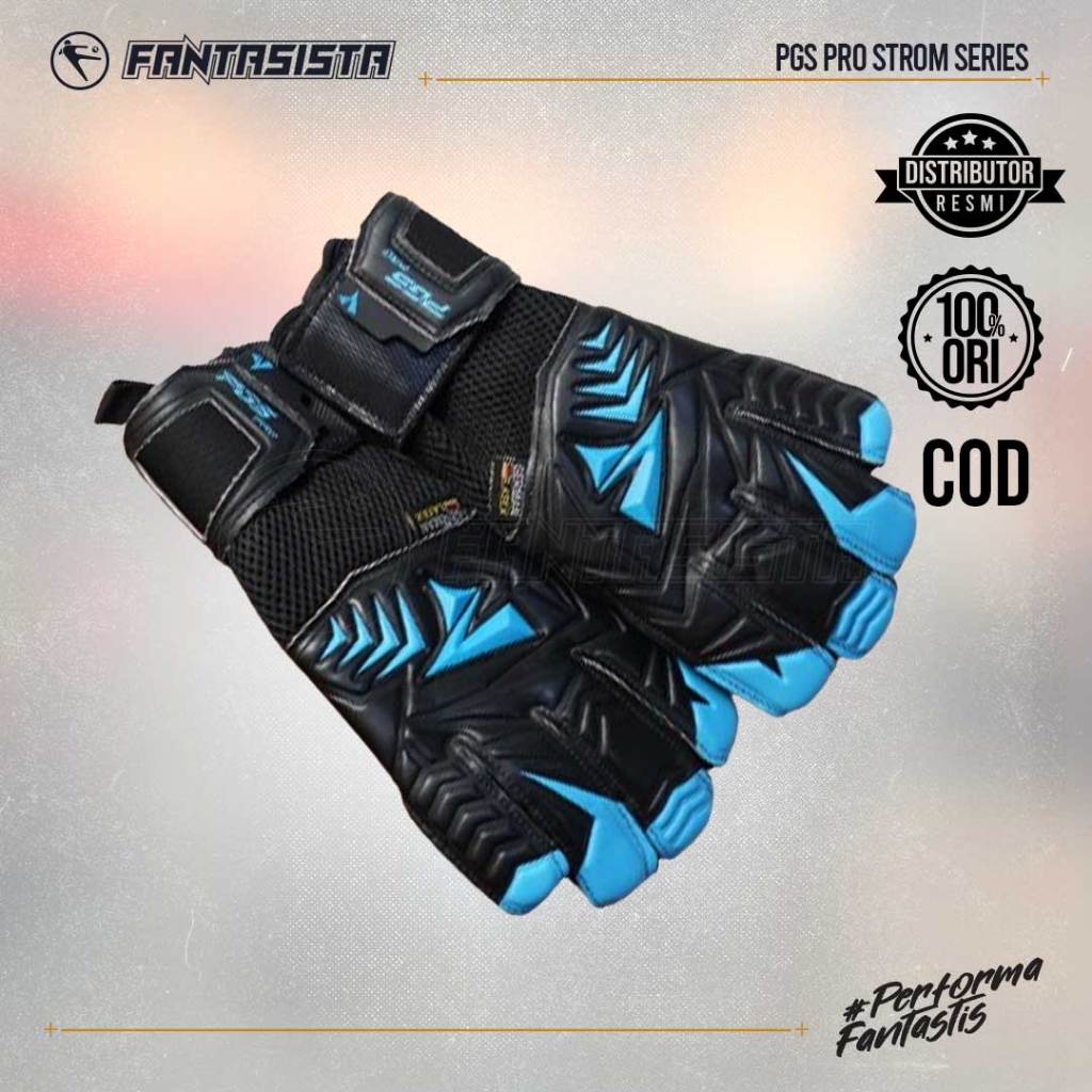 Sarung tangan kiper Gloves - PGS PRO STORM SERIES - Blue Black / White Black - PGS07 PGSPRO
