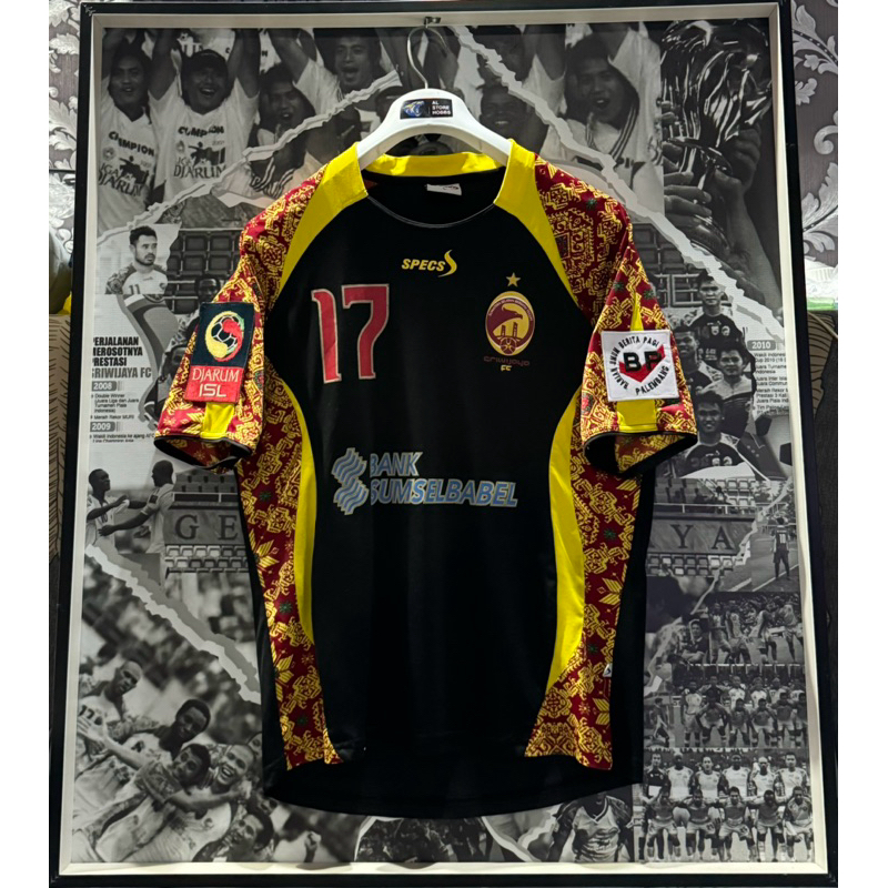 JERSEY SRIWIJAYA FC 2011-12 AWAY ORIGINAL Specs MW Matchworn GUMBS #17