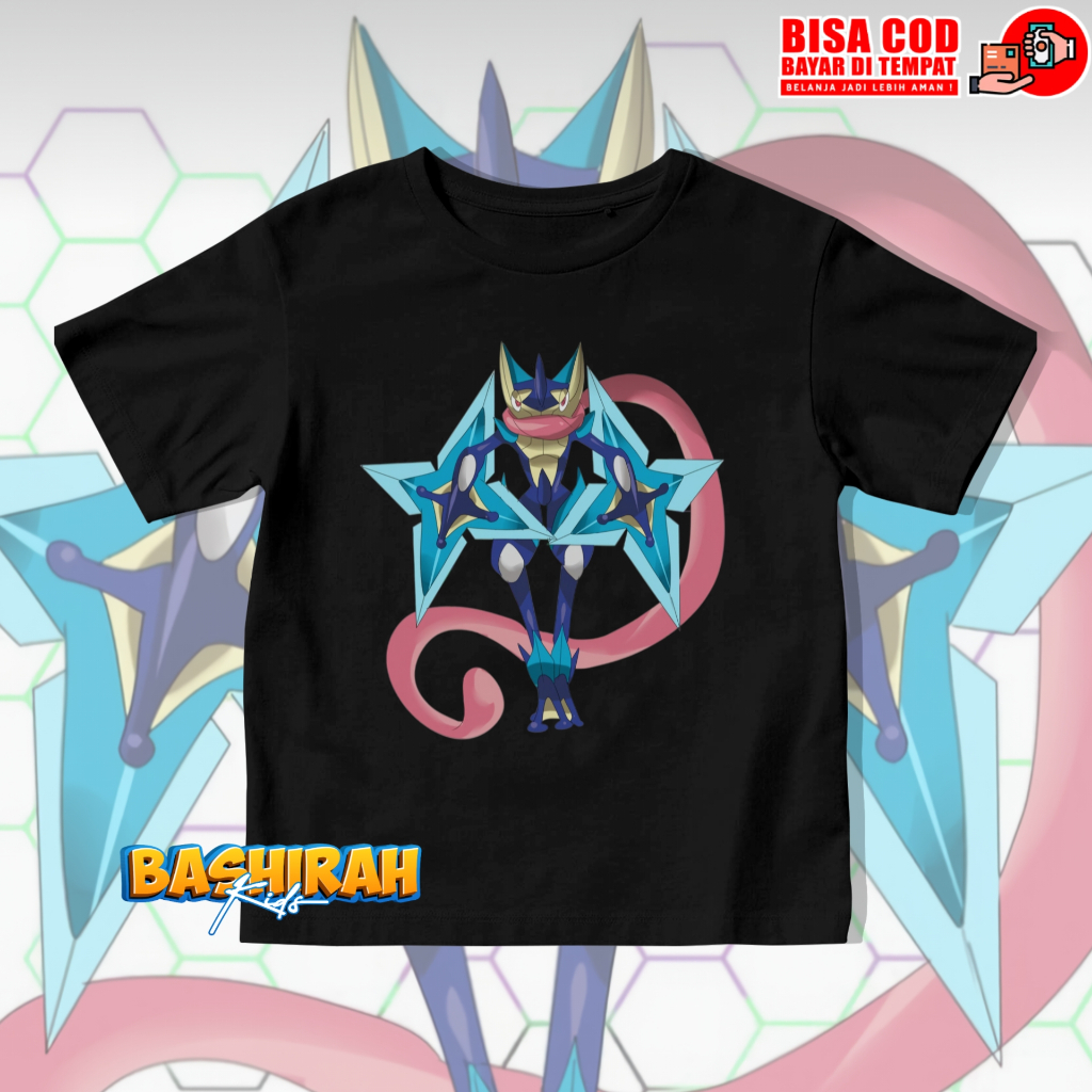 Kaos Anak Laki Laki Greninja Pokemon / Baju Anak Greninja