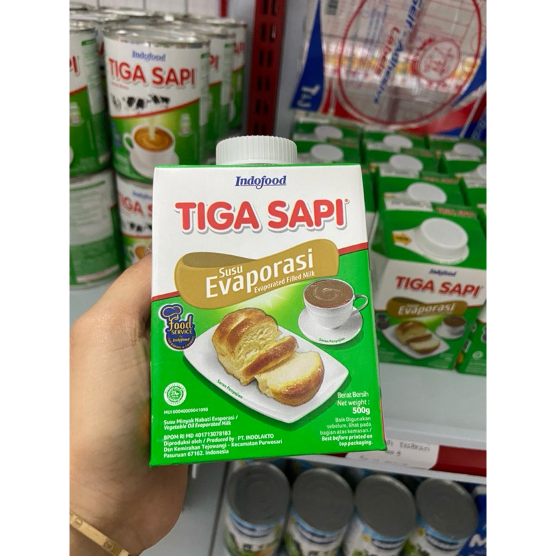 

Susu evaporasi tiga sapi 500g