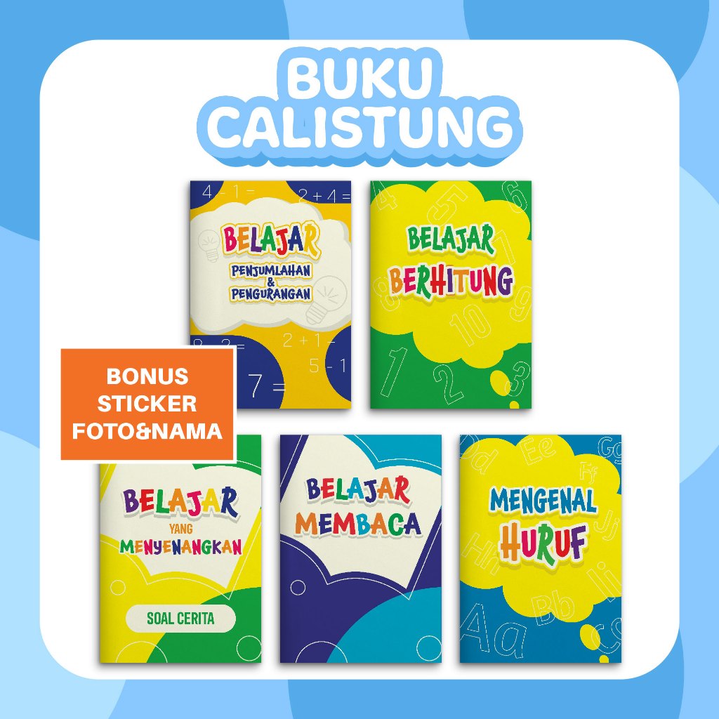 

Koleksi Buku Edukasi Anak - Buku Mengenal Huruf, Angka, Membaca, Penjumlahan, dan Cerita Pendek