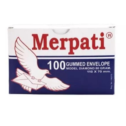 

Amplop Kecil Merpati / Amplop Undangan Putih 110 x 70 mm Isi 100 Lembar