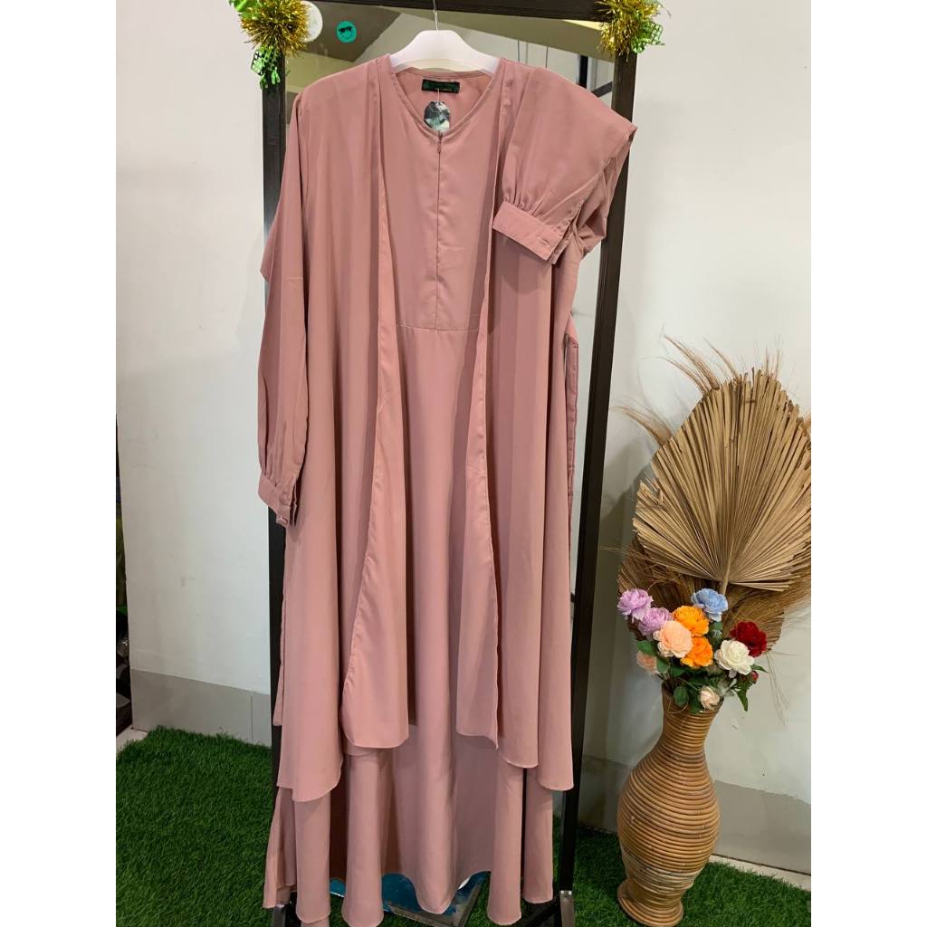 jubah wolfis outer gamis muslimah
