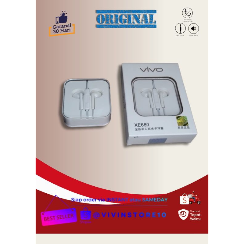 DISKON 50% terbatas Headset Vivo Original 100% Henset GAMING Henset Geming SuperBass Henset MegaBass