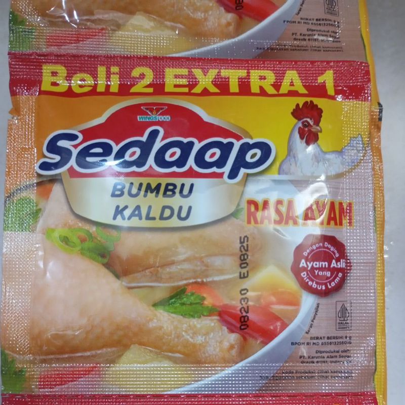 

sedaap bumbu kaldu rasa ayam 9gr