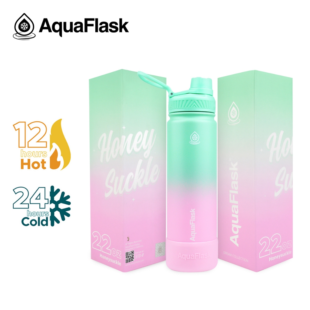 AquaFlask Dream Collection 4.0 Bottles 22oz / 32oz / 40oz - Honeysuckle