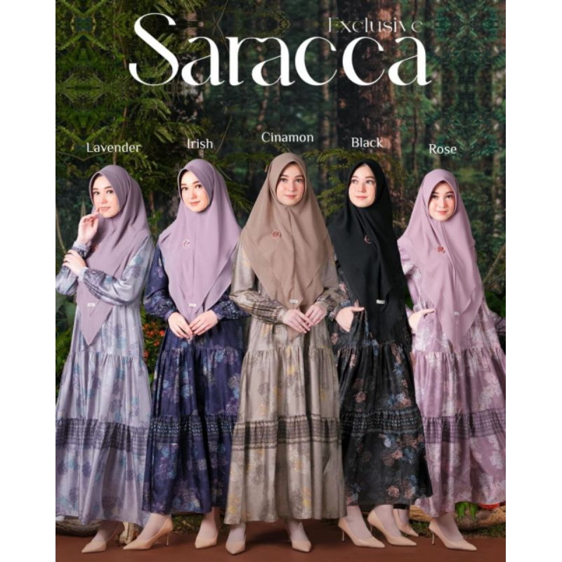 [ DRESS SET ] SARACCA EXCLUSVIE BY A.D.E.N SIGNATURE | SARACCA DRESS SET BY ADEN | GAMIS ADEN SET HI