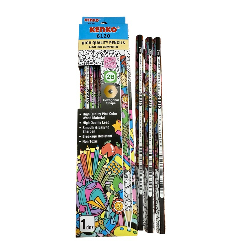 

[1 LUSIN ] PENSIL 2B KENKO 6120