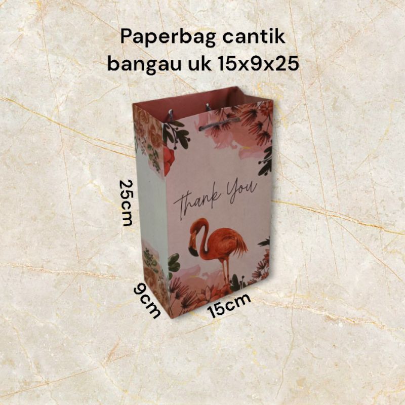 

Paperbag cantik bangau uk 15x9x25 (isi 12pcs)