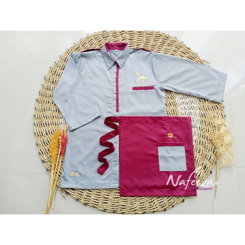 Baju Kerja Setelan Formal Kantor Seragam Barista Cafe Korsa Pdh Pabrik American Drill Nagata Konveks