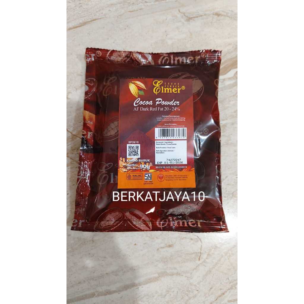 

Cocoa Powder ELMER AF DARK RED FAT 20 - 24 % Coklat Bubuk Elmer