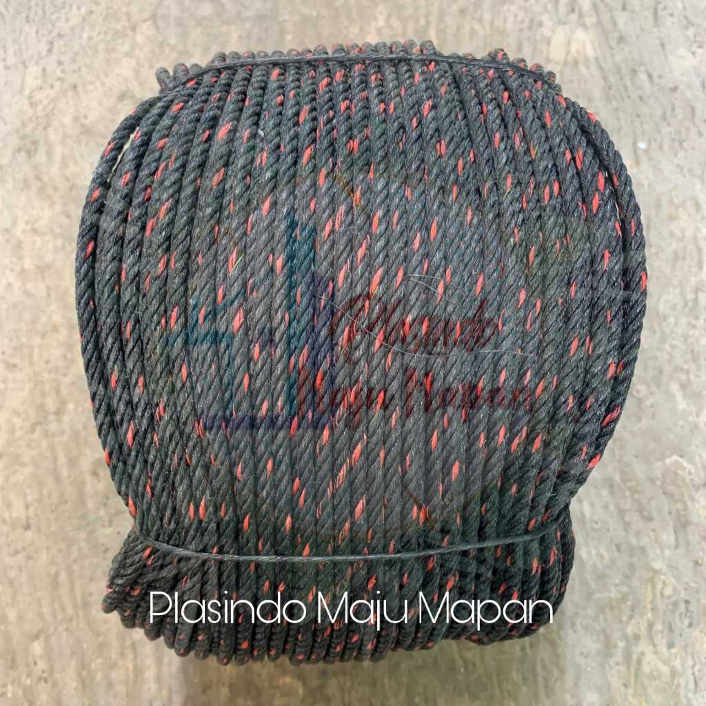 Tali Tambang 4 mm - Tali Tampar - Tali Kenur - Tali Tambang Plastik 4mm - Tali Layangan - HITAM NM
