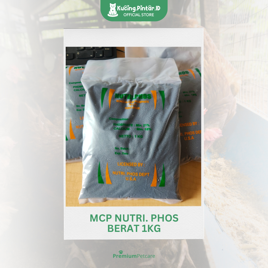 MCP NUTRIPHOS 1 kg Campuran pakan Ternak AYAM PETELUR | Pengeras Telur, Pemereah Telur Ayam