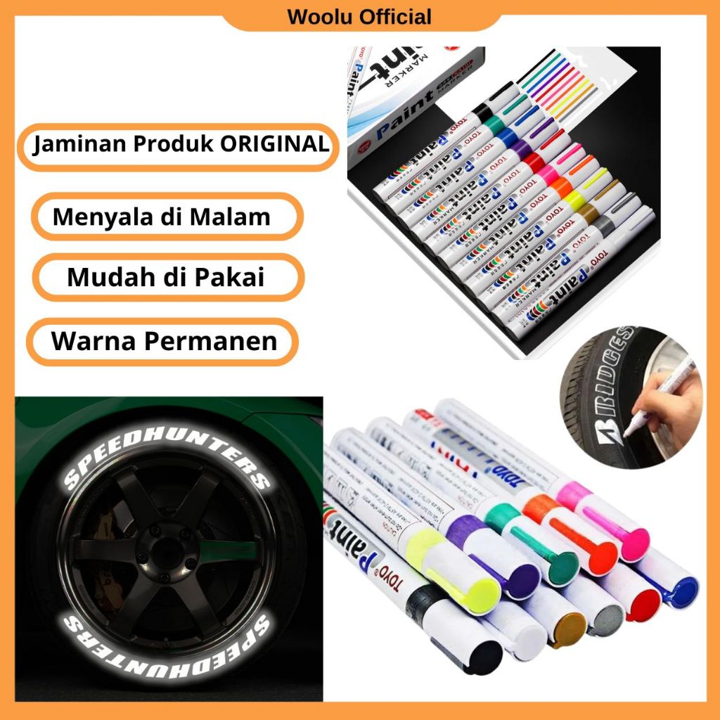 

Spidol ban paint marker mobil motor /Permanent Marker TOYO original