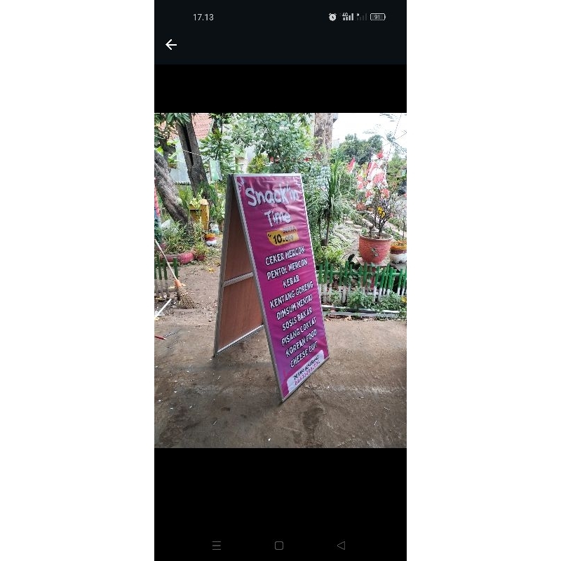 standing banner 100x50