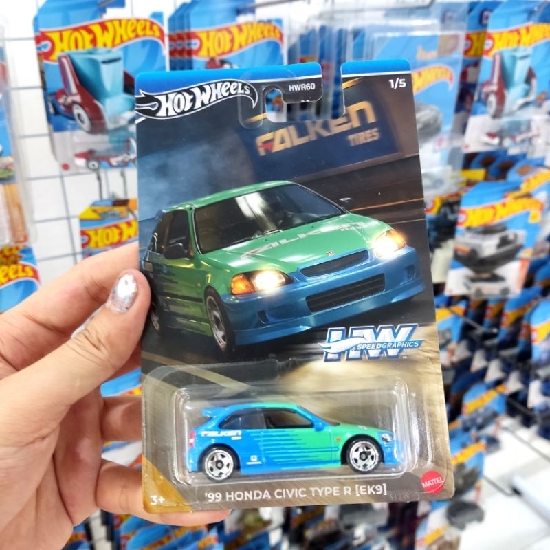 Hot Wheels - 99 Honda Civic Type R Ek9 Falken - HW Speed Graphics