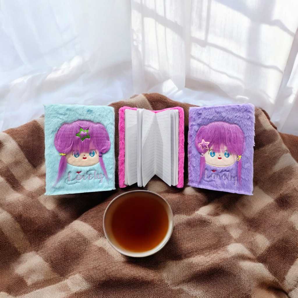 

Notebook Diary Bulu OSI Motif Perempuan