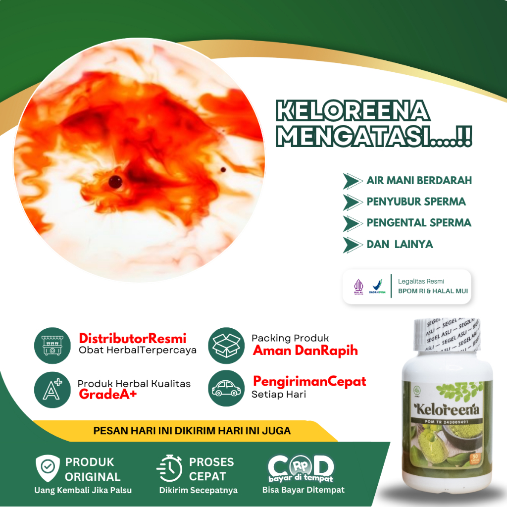 Obat Air Mani Bercampur Darah, Hermatospermia Sperma Berdarah, Sperma Encer Kosong, Pengental Mani, 