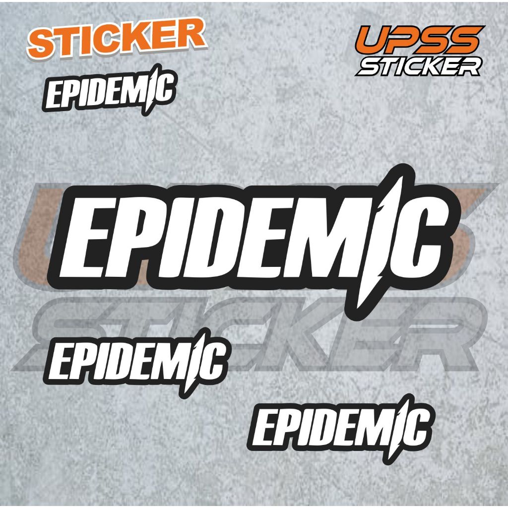 

Stiker Sticker Epidemic Case Phone Logo Brand Band Aesthetic Journal Clothing Basic Casing Striping Tempel Label Merk Dinding Graftac Vinyl High Quality decal