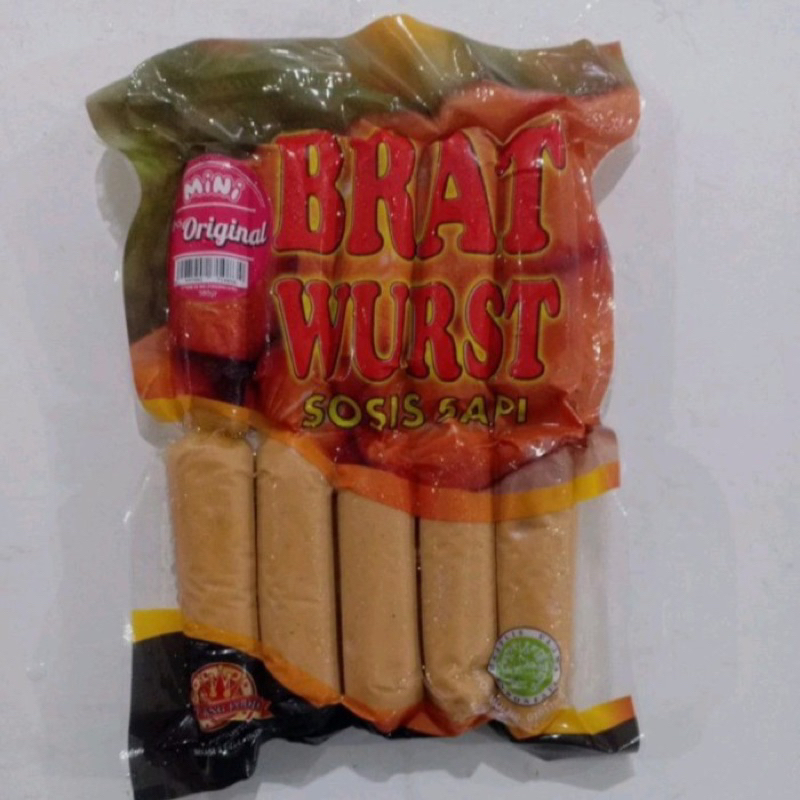 

AFGC King food sosis sapi orginal bratwurst isi 12