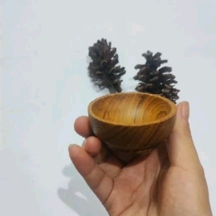 Mangkok kayu jati 6 cm/mangkok saos,sambal kayu jati,mangkok kayu.