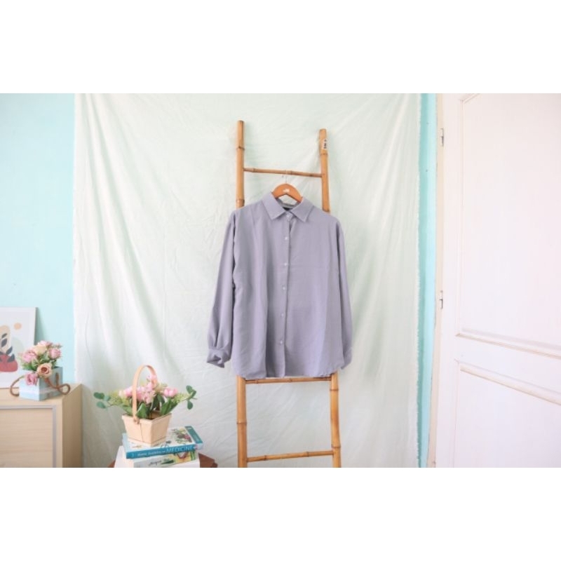 Basic Kemeja Rayon Crinkle