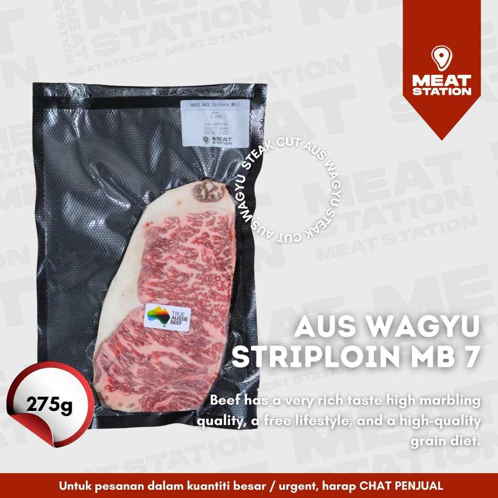 

AUS Wagyu Striploin MB 7 275g / Beef Steak Cut / Beef Import
