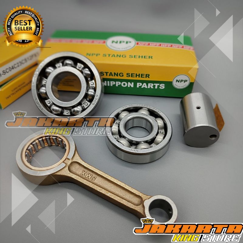 sepaket stang seher npp set + Bering kruk as kanan kiri Mio lama Mio sporty smile Nouvo Mio soul kar