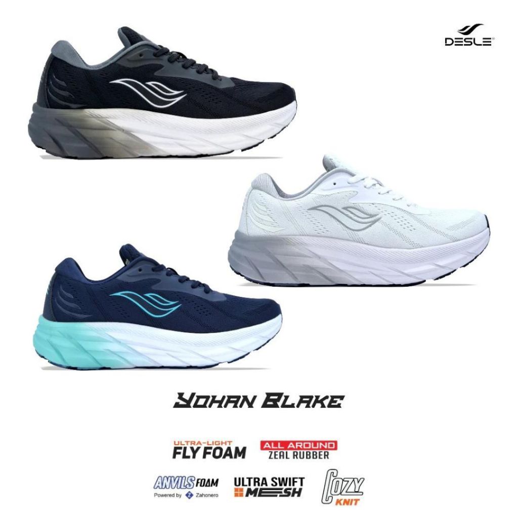 SEPATU RUNNING - DESLE YOHAN BLAKE - ORIGINAL | SEPATU LARI UNISEX DESLE