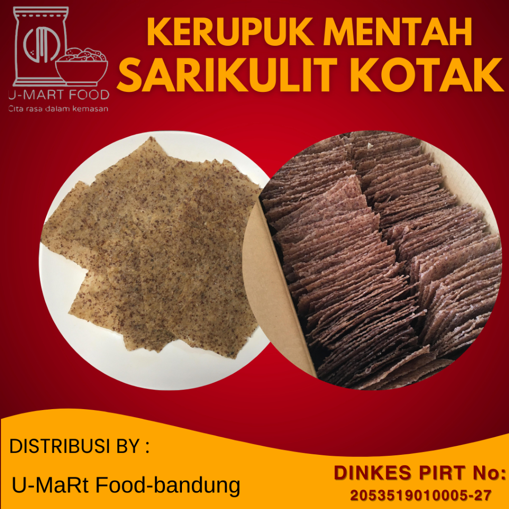 

KERUPUK MENTAH/ KERUPUK PULI BERAS MERAH RAJAWALI ORIGINAL KHAS