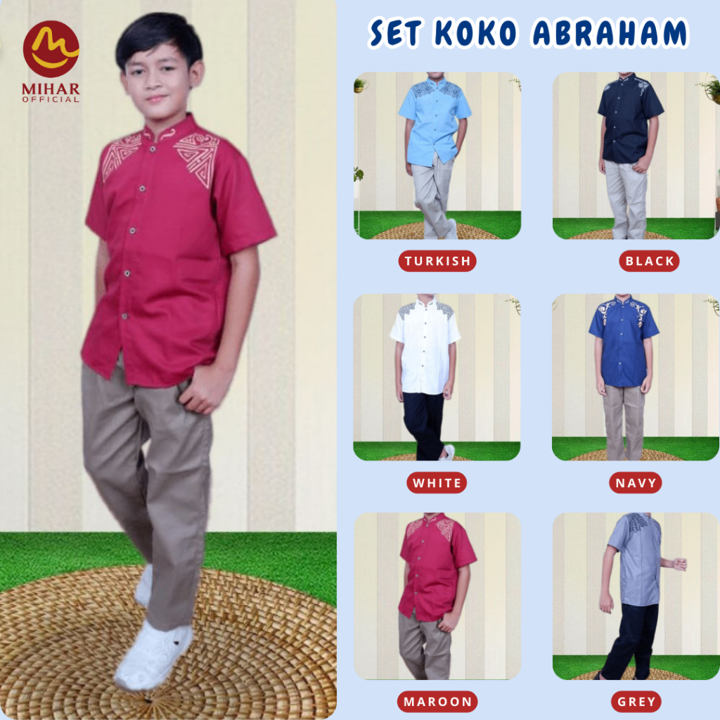 KOKO / KOKO ANAK / KOKO PENDEK ANAK / SETELAN KOKO CHINOS / CHINOS PANJANG / KOKO LEBARAN / KOKO KEK