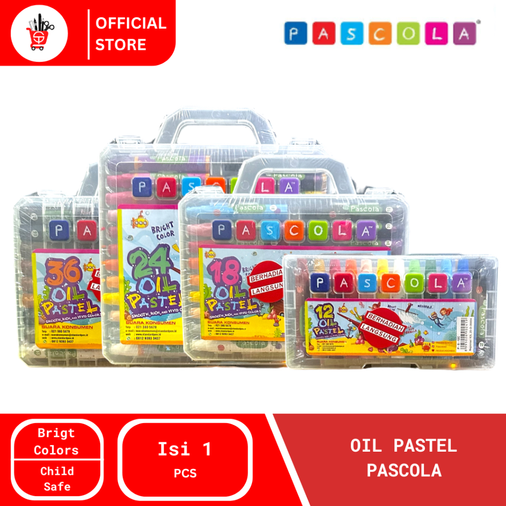 

Oil Pastel | Krayon | Crayon PASCOLA 12, 18, 24, 36 Warna (1 PCS)