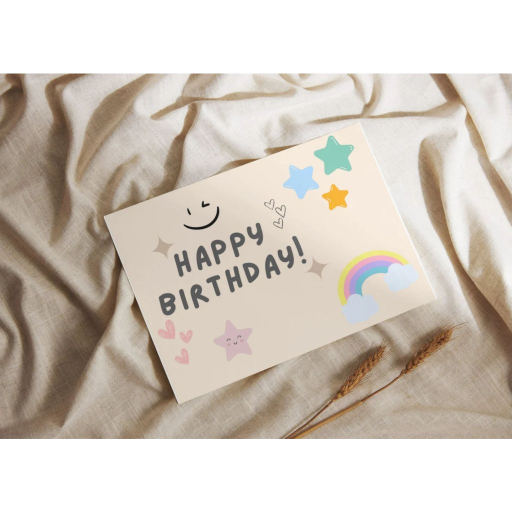 

(ISI 25 PCS) Sticker & Card Happy Birthday Gift Buket Hampers Selamat Ulang Tahun