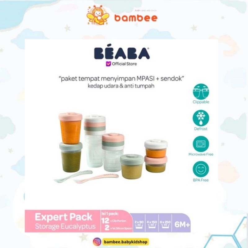 Beaba expert ali pack meal storage/ wadah makan bayi Beaba/ Food Storage Mpasi Beaba/ Tempat Makanan