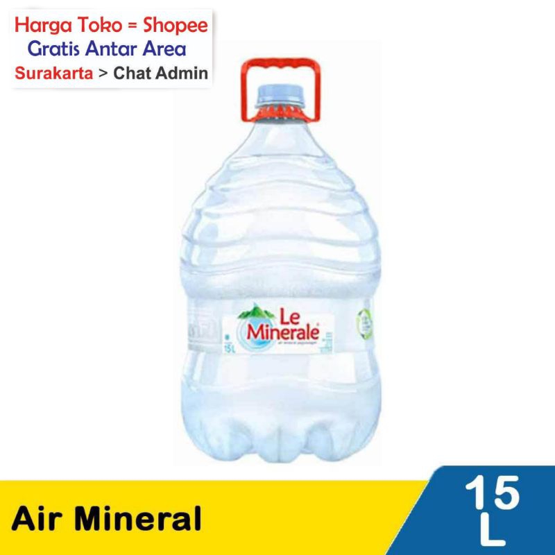 

Air Mineral Galon Le Minerale 15 Liter Instan