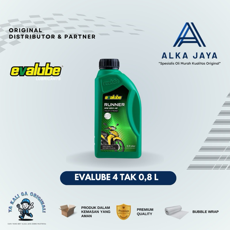 Oli Mesin Evalube 4 Tak, Oli 4T Murah, Original 100%