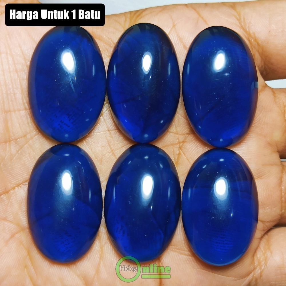 BATU KING SAFIR ROYAL BLUE KASHMIR OVAL JUMBO