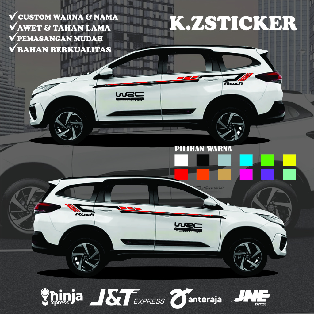 PROMO stiker toyota rush terbaru stiker model terbaru mobil Rush