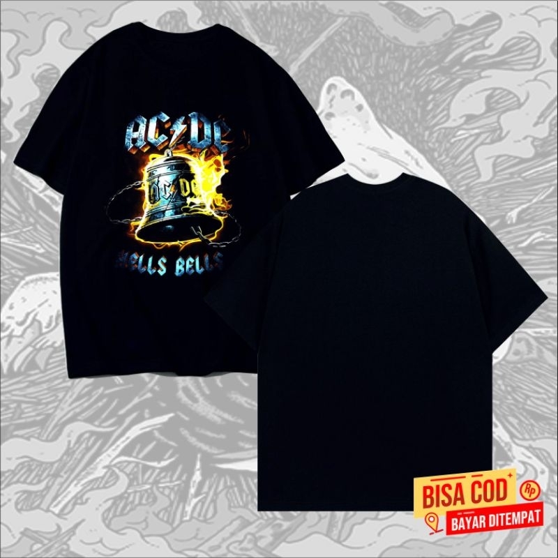 kaos pendek band metal ACDC original distro - kaos pendek METAL UNDERGROUND ACDC band luar distro or