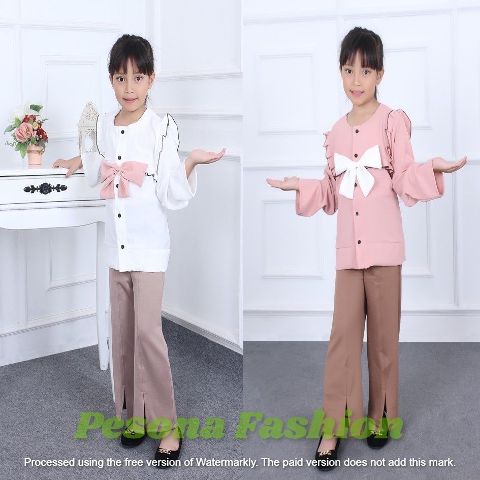 Baju anak perempuan celana cutbray usia 1-10 tahun