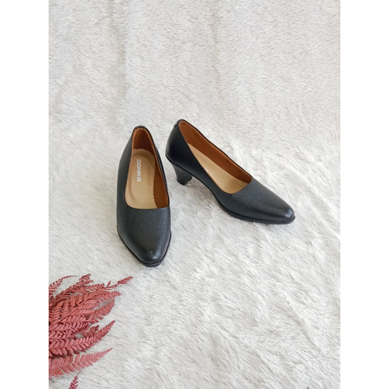 Sepatu hak wanita kulit Sepatu kerja Wanita Pantofel wanita kulit