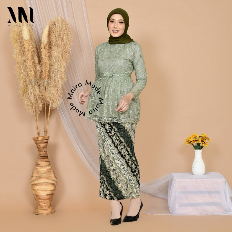 Kebaya cantika / setelan kebaya pita / set kebaya modern / set kebaya brokat / setelan kebaya wisuda