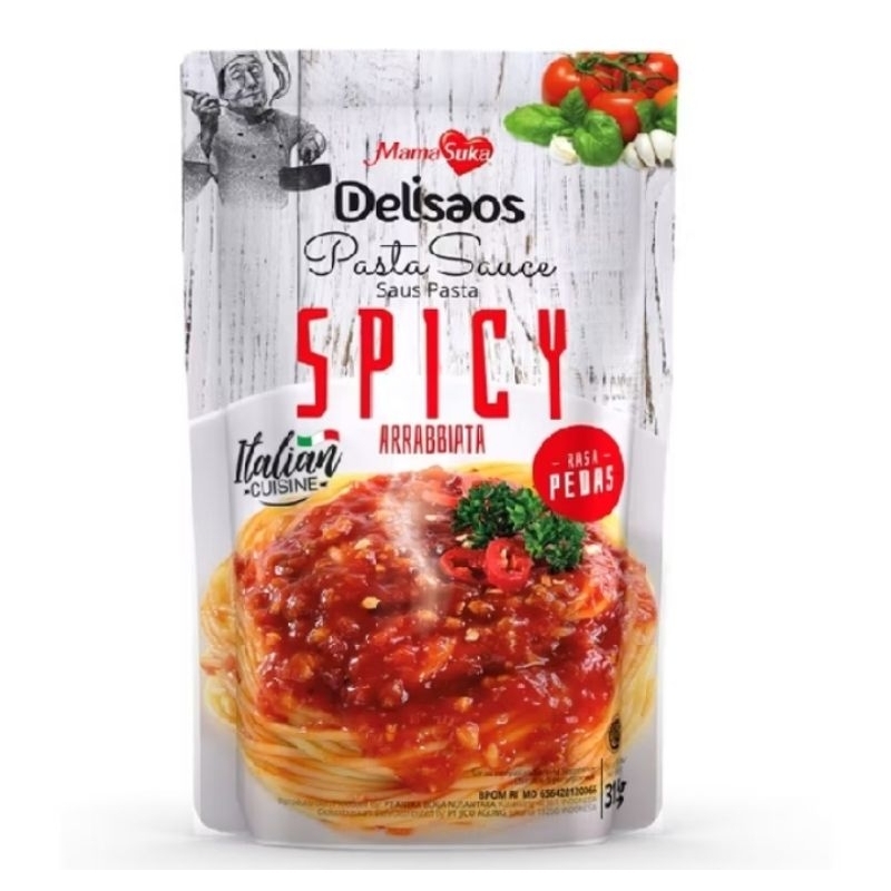 

MamaSuka Delisaos Pasta Sauce Spicy 315g